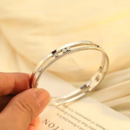 [⭐Seralia]Move Romane Diamond Bangle Bracelet