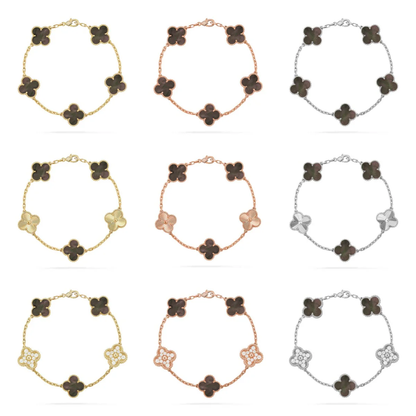 [⭐Seralia] CLOVER 5 MOTIF GRAY MOP BRACELET COLLECTION