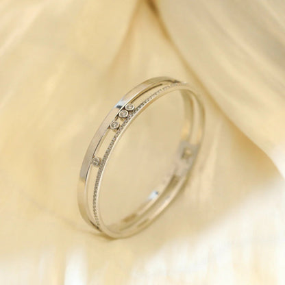 [⭐Seralia]Move Romane Diamond Bangle Bracelet