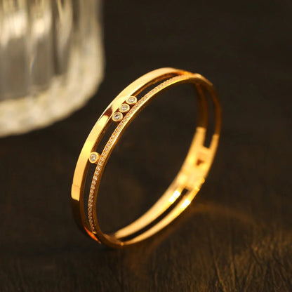 [⭐Seralia]Move Romane Diamond Bangle Bracelet