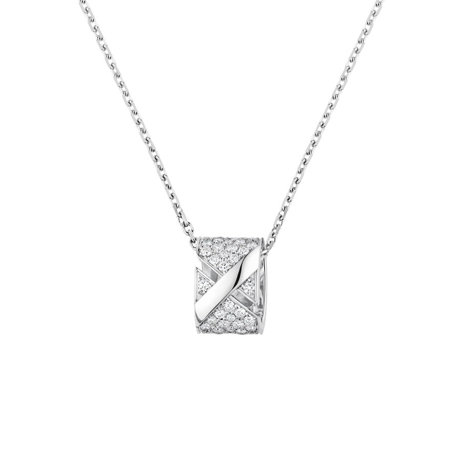 [⭐Seralia]LIENS EVIDENCE DIAMOND PAVED NECKLACE
