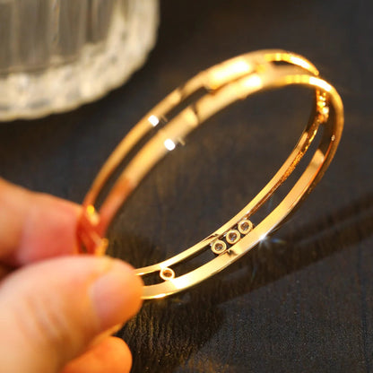 [⭐Seralia]Move Romane Diamond Bangle Bracelet