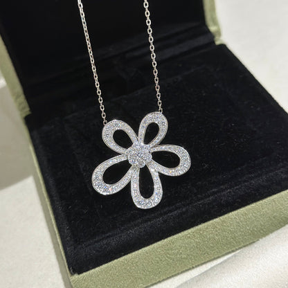 [⭐Seralia]FLOWERLACE NECKLACE FULL DIAMONDS