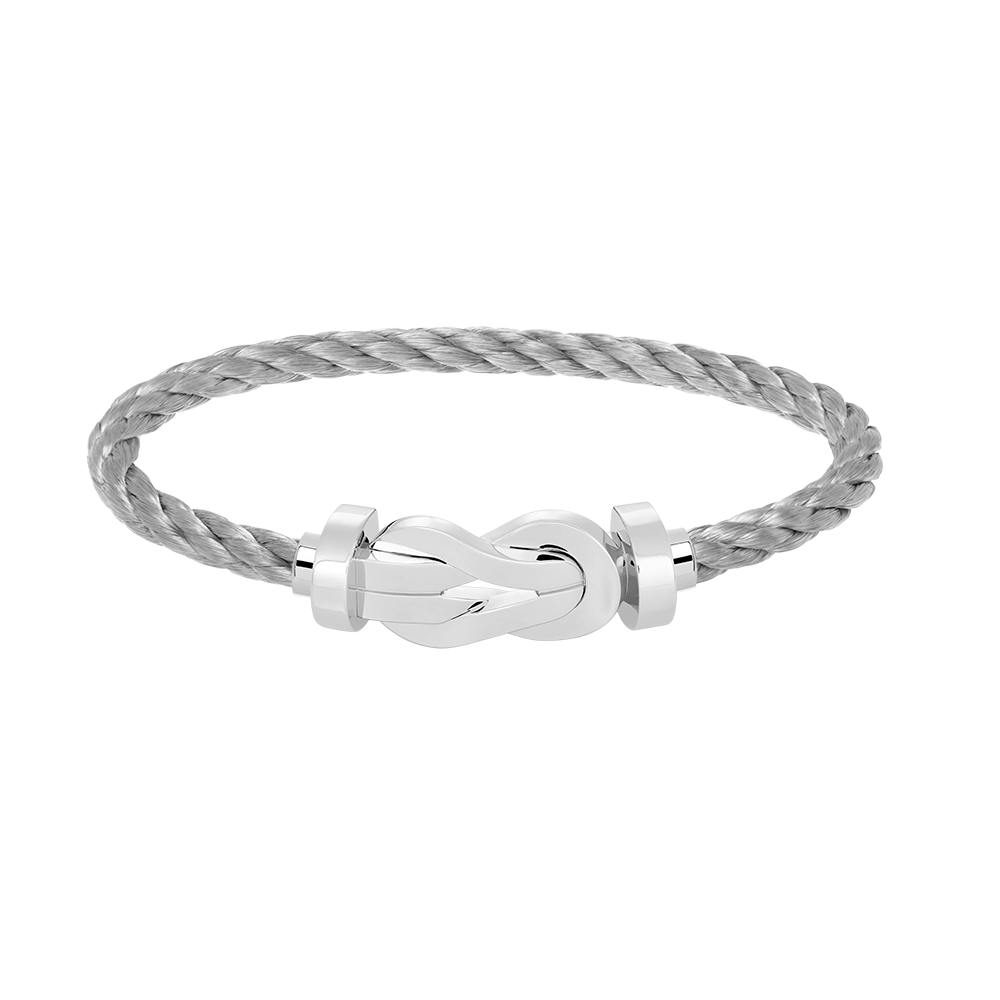 [⭐Seralia]CHANCE LARGE 8 FIGURE BUCKLE NO DIAMOND BRACELET SILVER