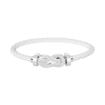 [⭐Seralia]CHANCE LARGE 8 FIGURE BUCKLE NO DIAMOND BRACELET SILVER