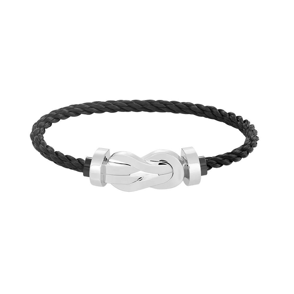 [⭐Seralia]CHANCE LARGE 8 FIGURE BUCKLE NO DIAMOND BRACELET SILVER
