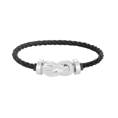 [⭐Seralia]CHANCE LARGE 8 FIGURE BUCKLE NO DIAMOND BRACELET SILVER