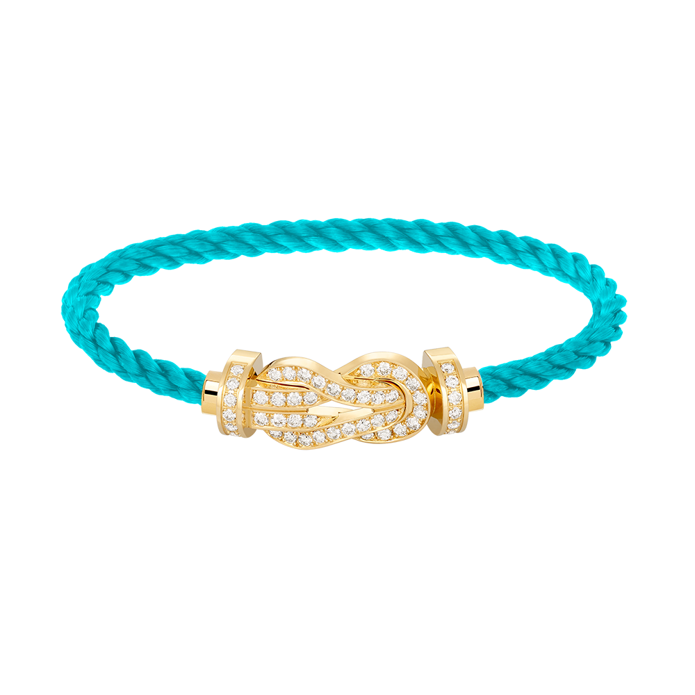 [⭐Seralia]CHANCE LARGE 8 FIGURE BUCKLE FULLDIAMOND BRACELET GOLD