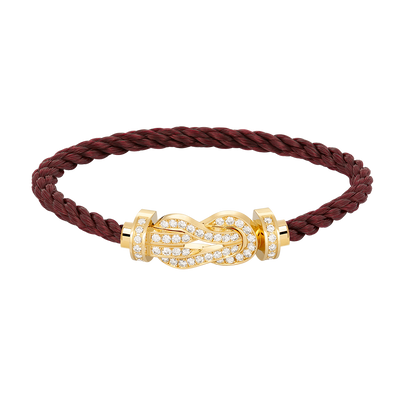 [⭐Seralia]CHANCE LARGE 8 FIGURE BUCKLE FULLDIAMOND BRACELET GOLD