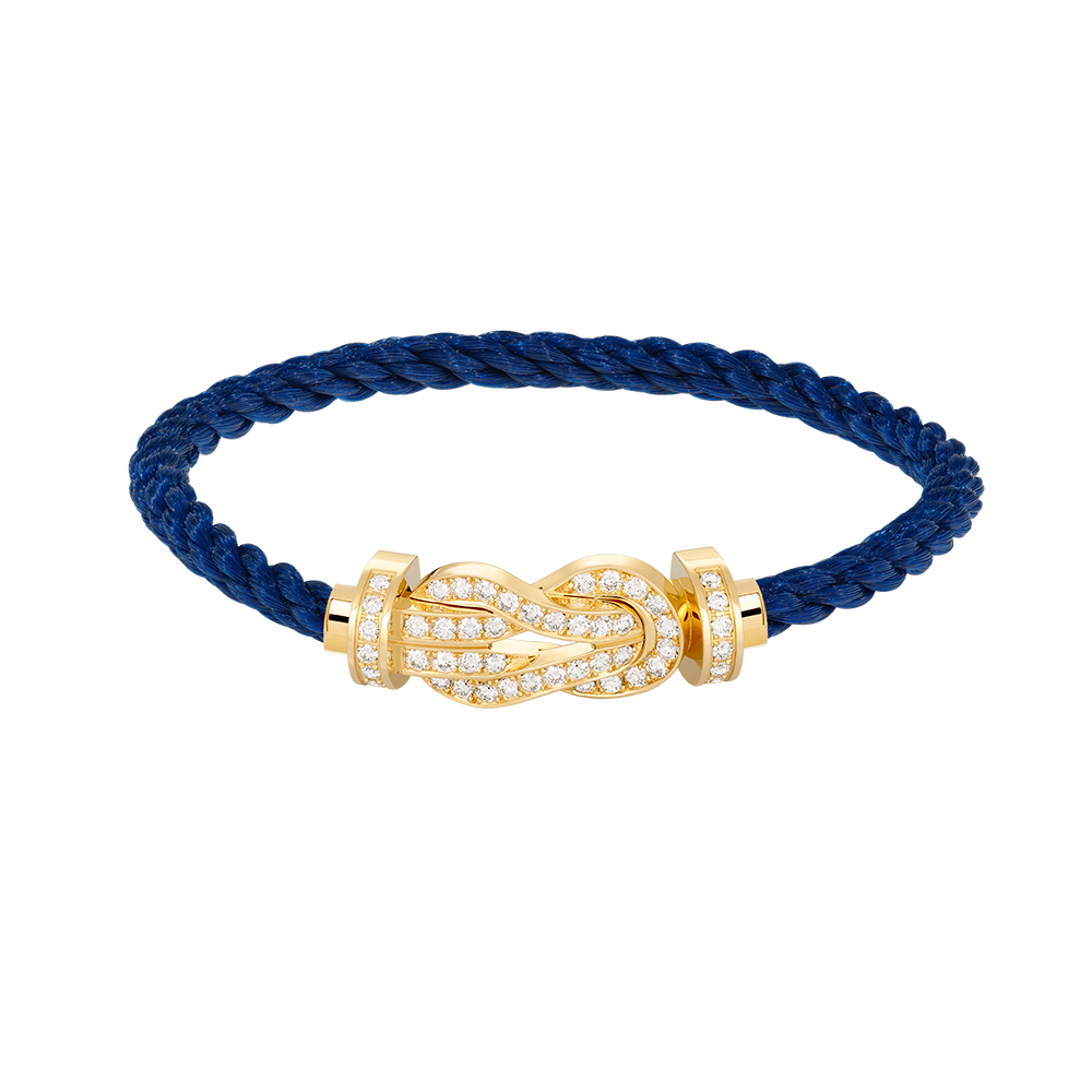 [⭐Seralia]CHANCE LARGE 8 FIGURE BUCKLE FULLDIAMOND BRACELET GOLD