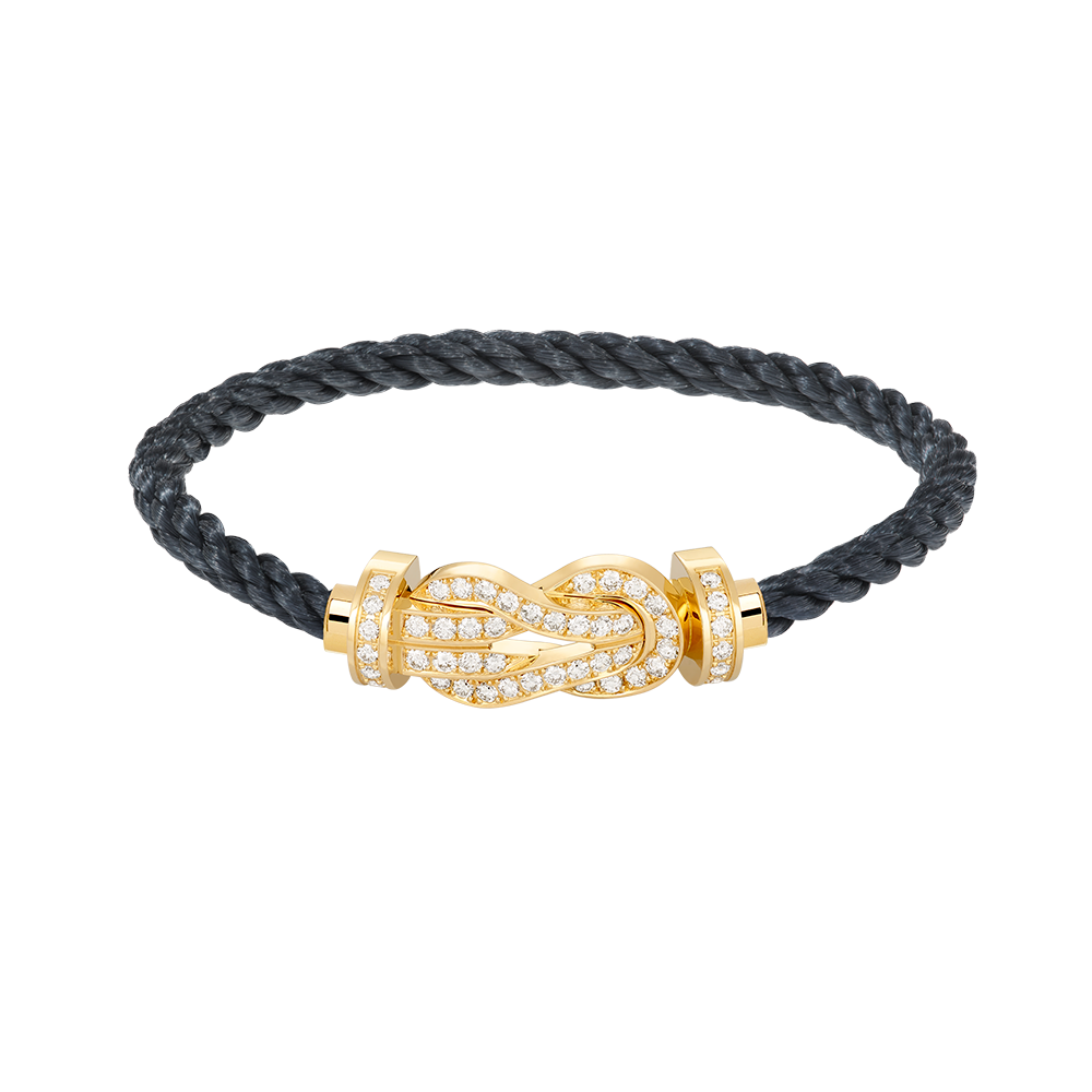 [⭐Seralia]CHANCE LARGE 8 FIGURE BUCKLE FULLDIAMOND BRACELET GOLD