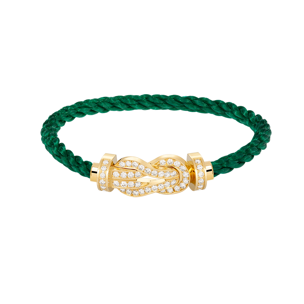 [⭐Seralia]CHANCE LARGE 8 FIGURE BUCKLE FULLDIAMOND BRACELET GOLD