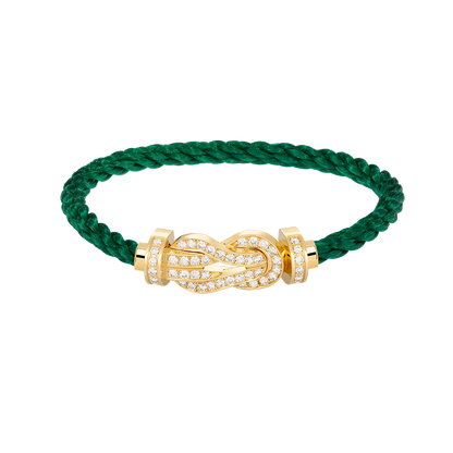 [⭐Seralia]CHANCE LARGE 8 FIGURE BUCKLE FULLDIAMOND BRACELET GOLD