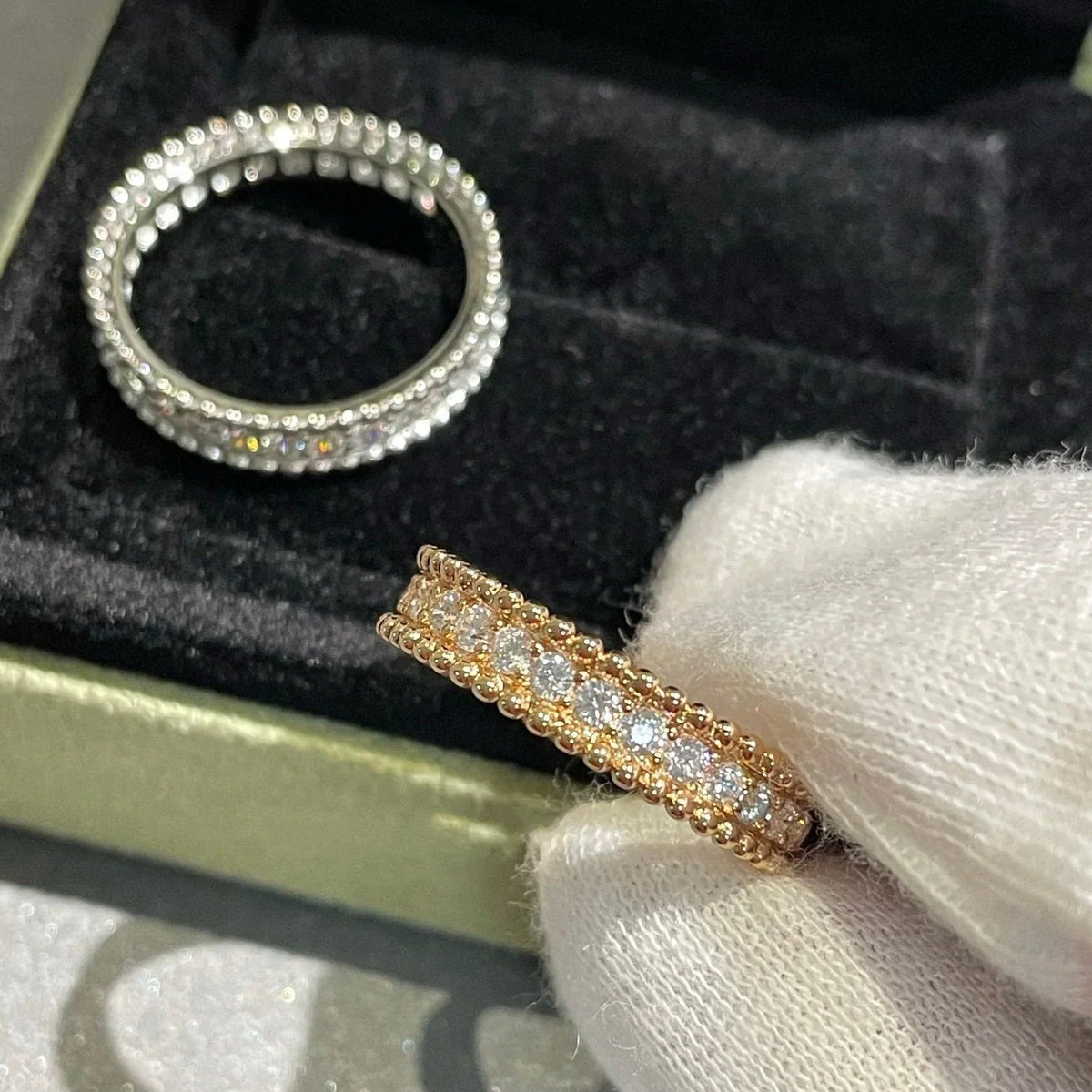 [⭐Seralia]PERLEE DIAMOND ROSE GOLD RING