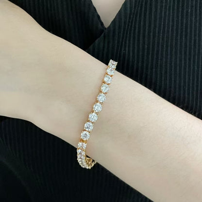 [⭐Seralia jewelrys]TENNIS BRACELET WITH FULL DIAMOND SETTING