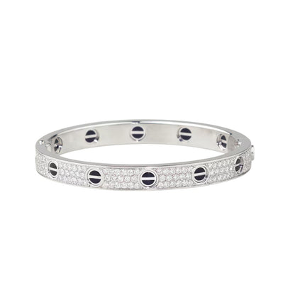 [⭐Seralia]LOVE BRACELET 6.1MM DIAMOND-PAVED CERAMIC