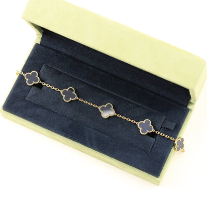 [⭐Seralia] CLOVER 5 MOTIF ONYXS BRACELET COLLECTION