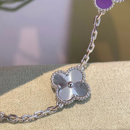 [⭐Seralia] CLOVER 5 MOTIF VIOLET BRACELET COLLECTION