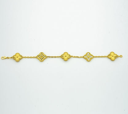 [⭐Seralia] CLOVER 5 MOTIF LASER BRACELET COLLECTION