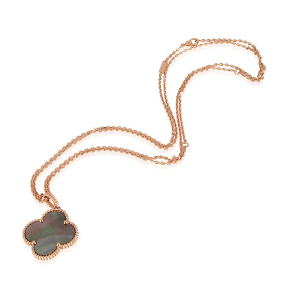 [⭐Seralia]CLOVER 25MM GOLD DARK MOP BIG CLOVER NECKLACE