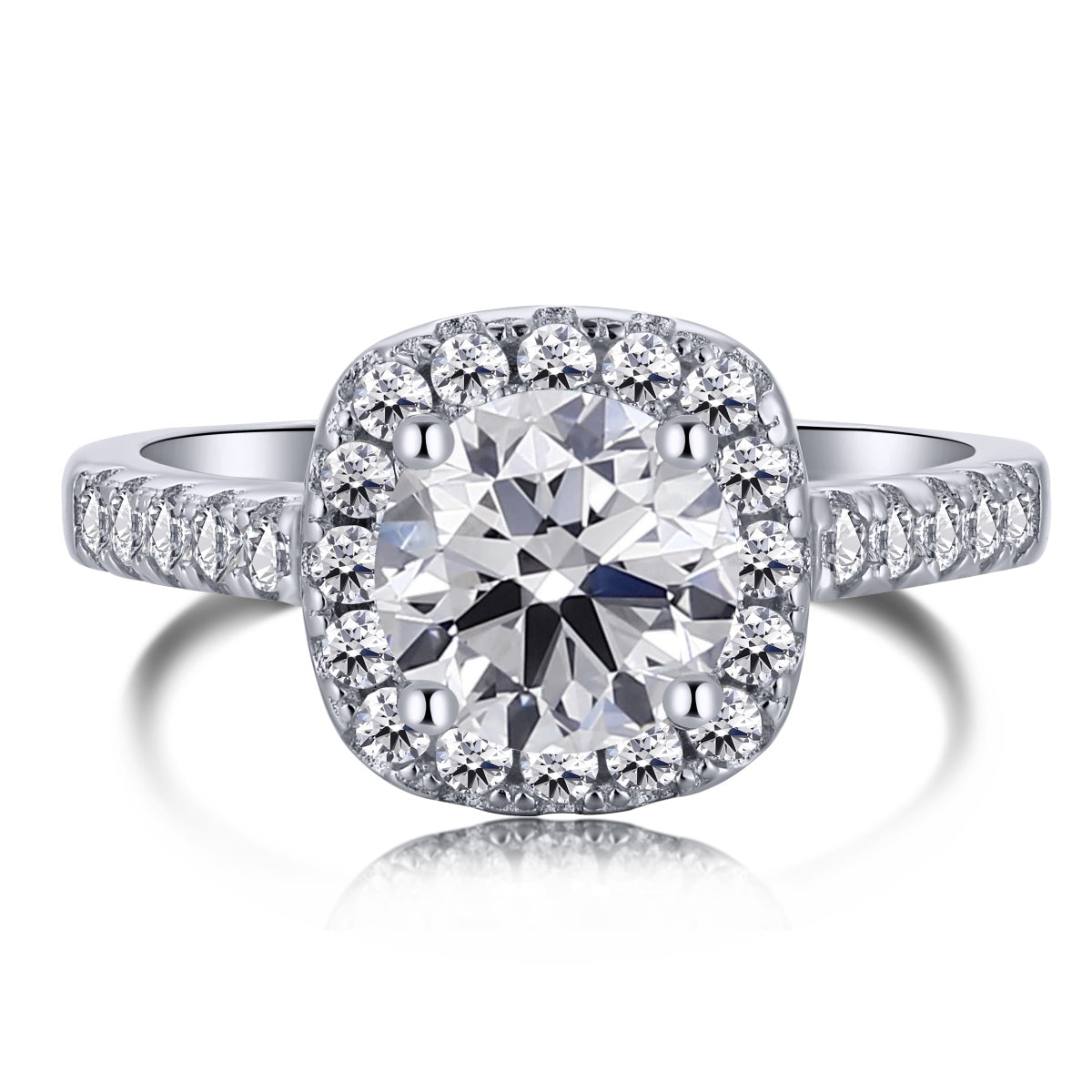 [Lucky Jewelry]Dazzling Resplendent Round Cut Wedding Ring