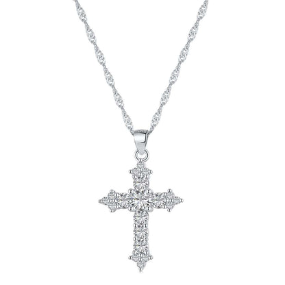 [Lucky Jewelry]Delicate Cross Shape Necklace