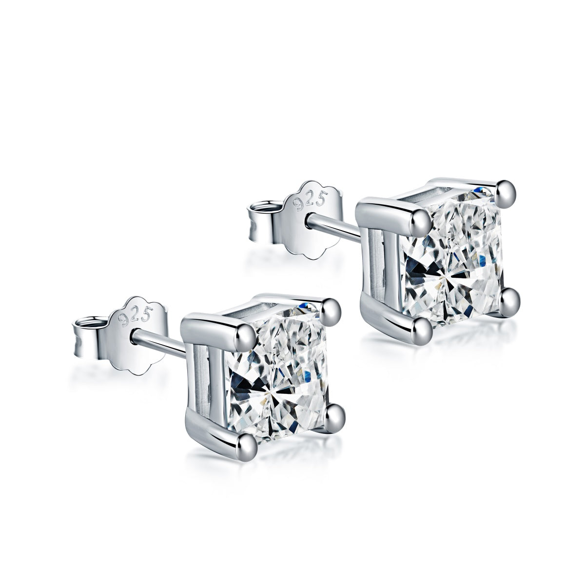 [Lucky Jewelry]Delicate Square Shape Earrings