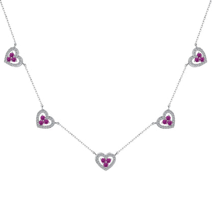 [Lucky Jewelry]Luckyling Five Heart Necklace