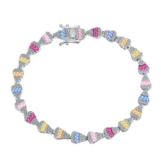 [Lucky Jewelry]Radiant Water Drop Shape Daily Bracelet