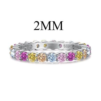 [Lucky Jewelry]Elegant Vivid Round Cut Daily Ring