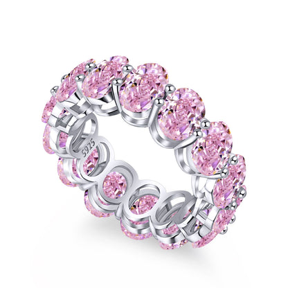 [Lucky Jewelry]Dainty Elongated Cushion Cut Tennis Ring