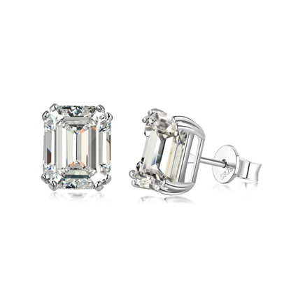 [Lucky Jewelry]Dazzling Square Shape Earrings