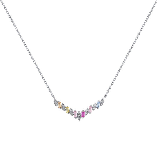 [Lucky Jewelry]Dazzling Rainbow Necklace