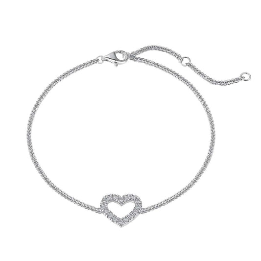 [Lucky Jewelry]Heart Shape Lover Bracelet