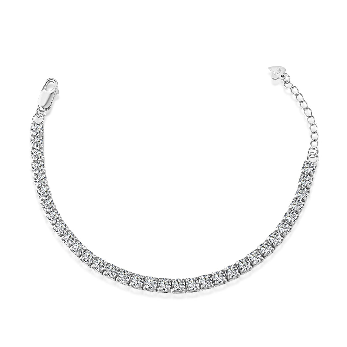 [Lucky Jewelry]Luckyling Radiant Princess Cut Tennis Bracelet