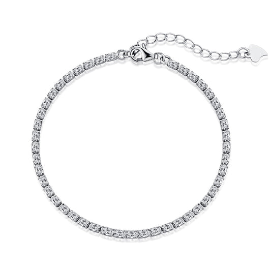 [Lucky Jewelry]Elegant Emerald Cut Daily Bracelet