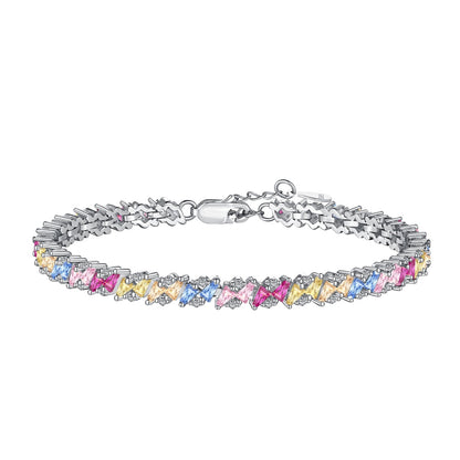 [Lucky Jewelry]Ornate Luckyling Multi Cut Party Bracelet
