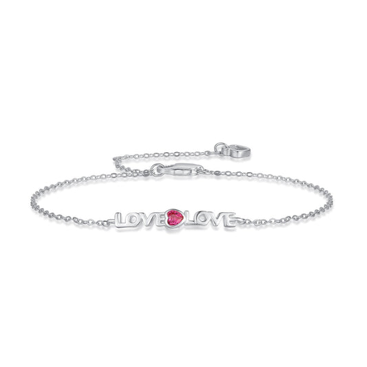[Lucky Jewelry]Romantic Heart Shape Lover Bracelet