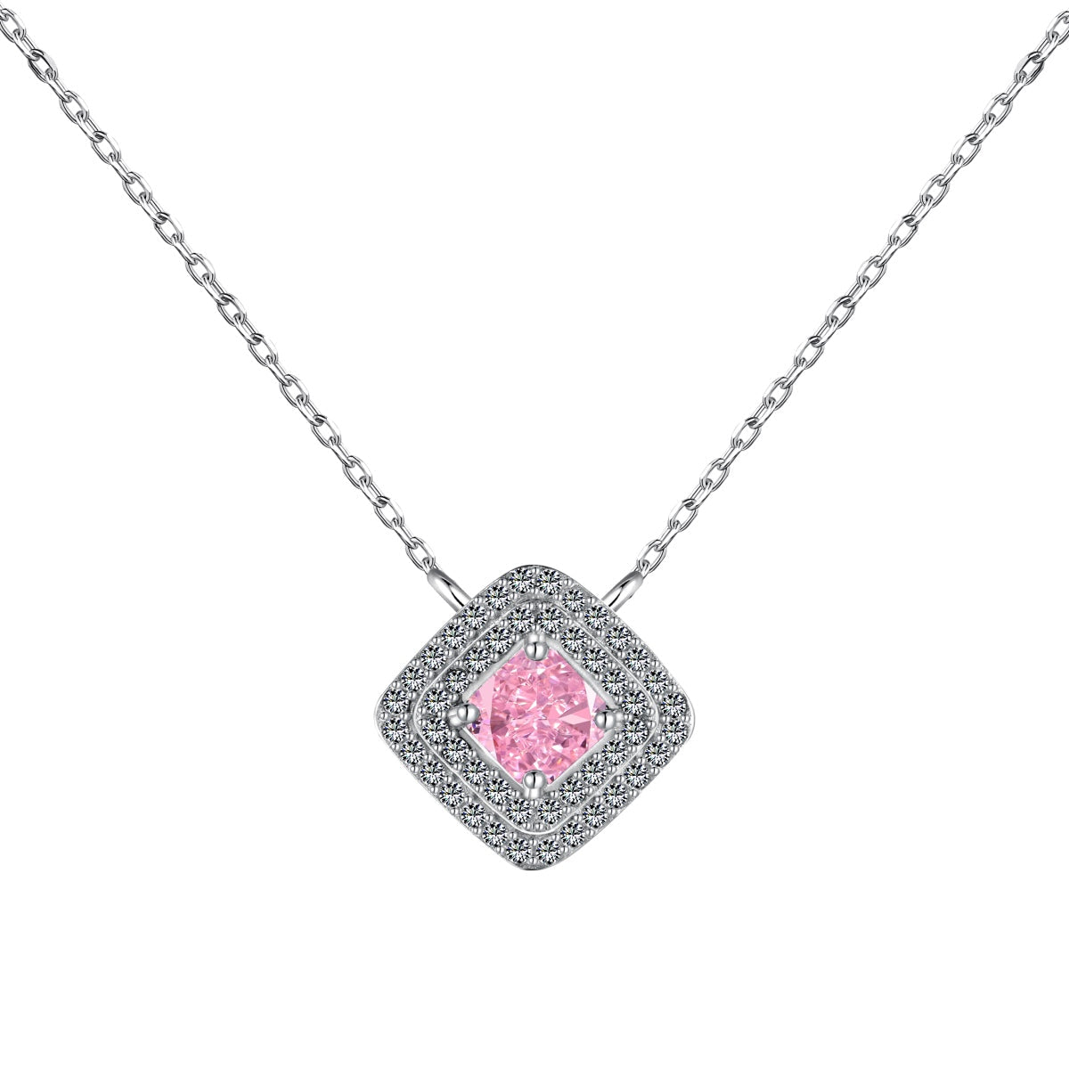 [Lucky Jewelry]Luckyling Asscher Cut Necklace