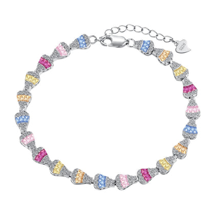 [Lucky Jewelry]Radiant Water Drop Shape Daily Bracelet