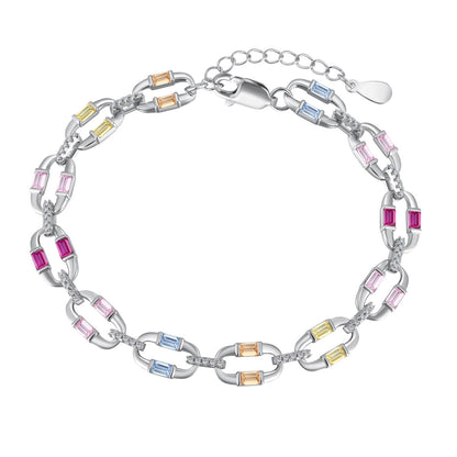 [Lucky Jewelry]Dazzling Colorful Daily Bracelet