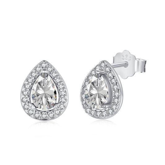 [Lucky Jewelry]Luxurious Water Drop Shape Earrings