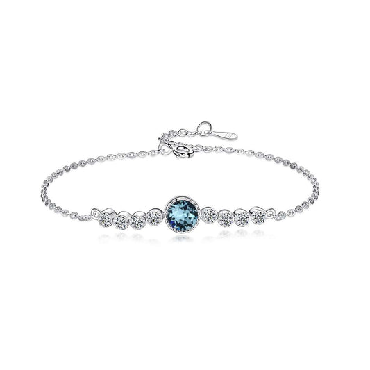 [Lucky Jewelry]Luxurious Heart Of The Ocean Bracelet