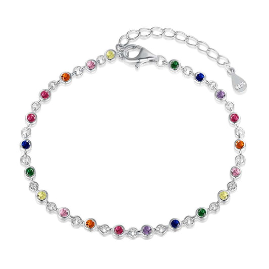 [Lucky Jewelry]Colorful Bead Array Bracelet