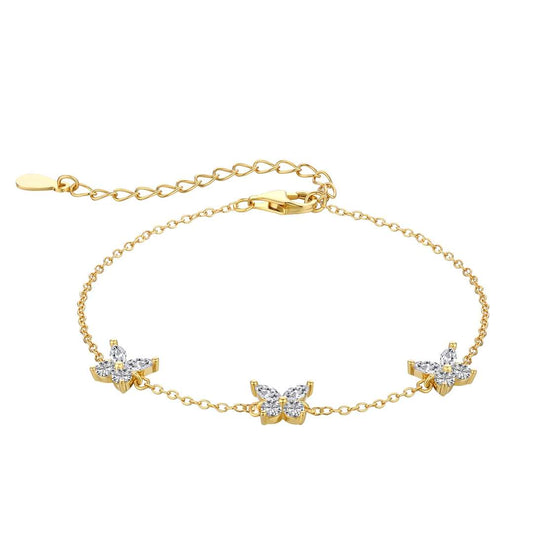 [Lucky Jewelry]Radiant Butterfly Shape Necklace