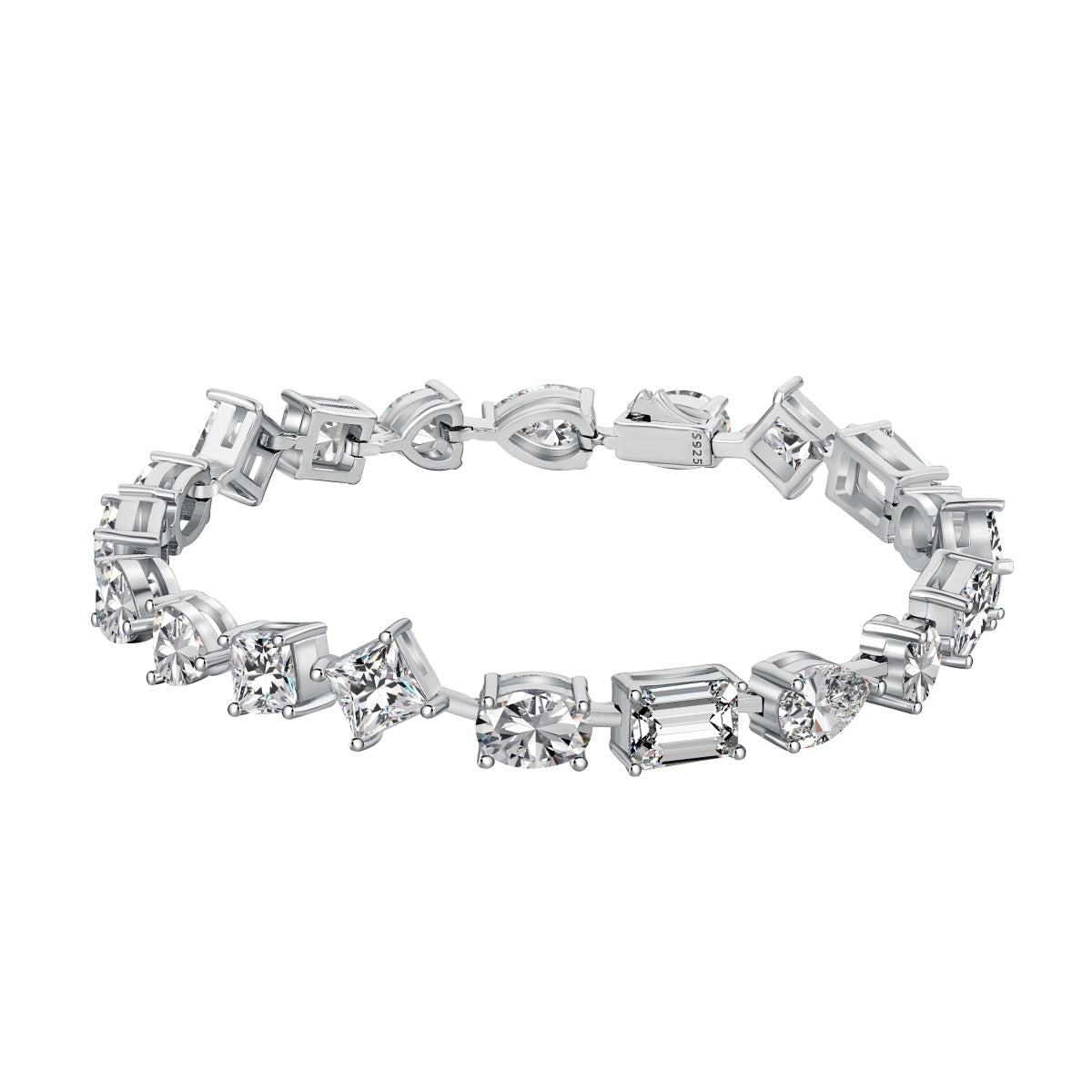 [Lucky Jewelry]Unique Exquisite Multi Cut Daily Bracelet