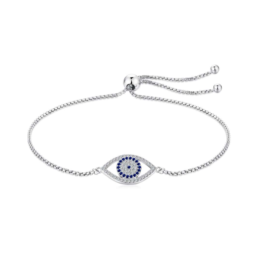 [Lucky Jewelry]Dazzling Eye Shape Necklace