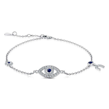 [Lucky Jewelry]Dainty Eye Shape Necklace