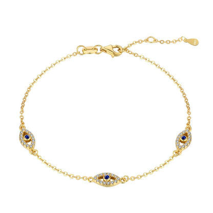 [Lucky Jewelry]Evil Eye Shape Pendent Necklace