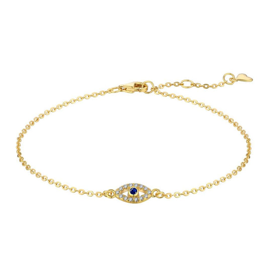 [Lucky Jewelry]Evil Eye Shape Necklace